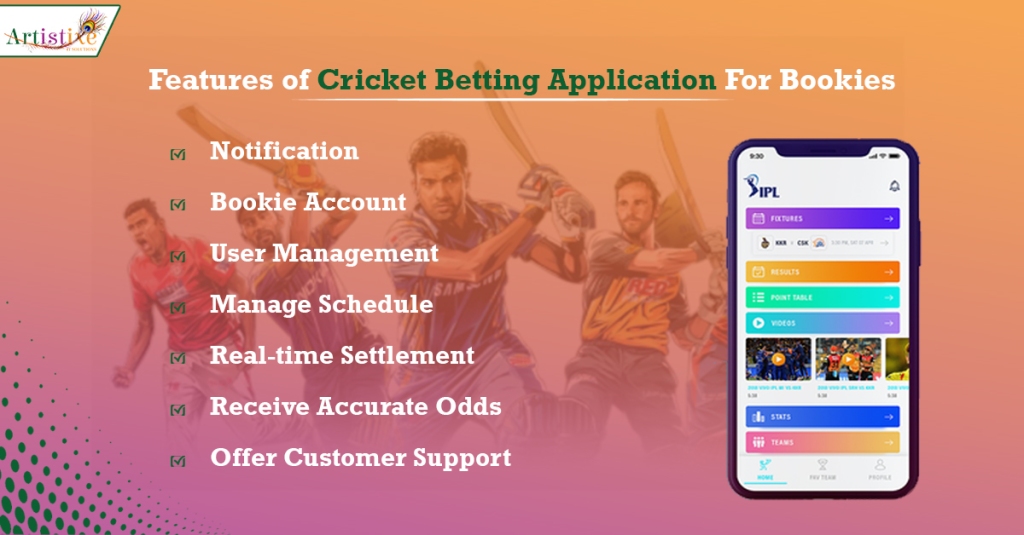 Features of Cricket Betting Application For Bookies